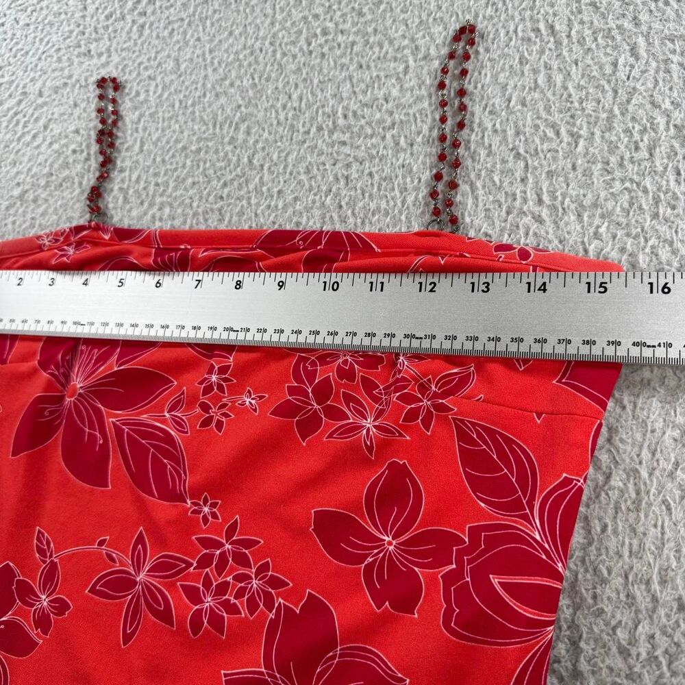 American-vintage Women's Red and Pink Dress - Picture 7 of 8